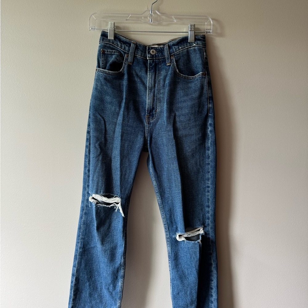 Abercrombie & Fitch High Rise Blue Jeans